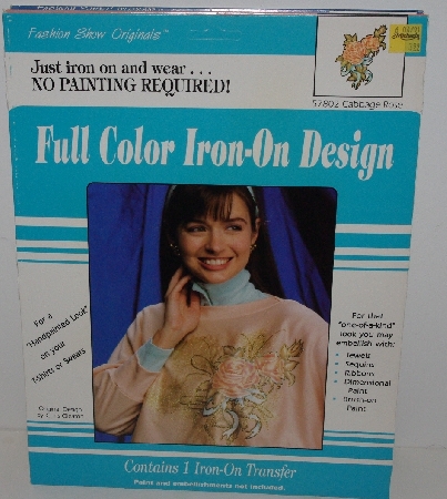 +MBA #3535-0051   "1990 & 1991 Set Of 5 Packs Fashion Show Originals Full Color Iron On Transfers"