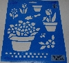 +MBA #3636-493   "1996 Plaid  Spring Garden Stencil #28167"