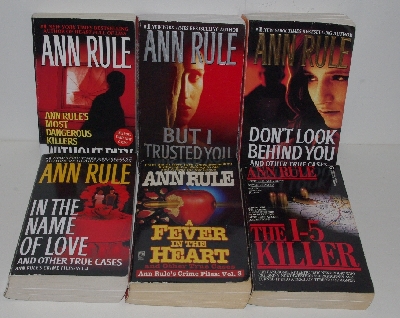 MBA #3636-299   "Set Of (18)  Pre-Owned  Ann Rule True Crime Paper Back Books"