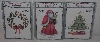 +MBA #3636-355   "1996 Set Of 3 American Traditional 3 Part Over Lay Christmas Stencils"