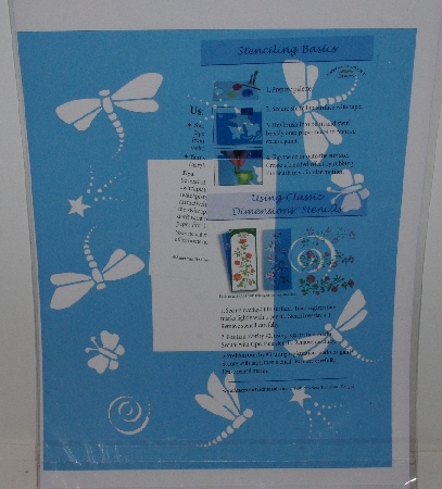 +MBA #3636-366   "2001 American Traditional Stencil Jills Dragonflies Switch Plate Stencil"