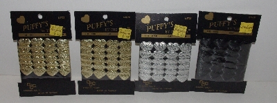 +MBA #3636-414   "1990's Set Of 4 Packs Of Puffy's By The Yard Hearts"