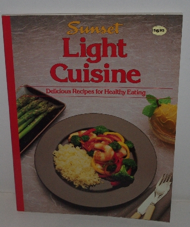 +MBA #3636-173   "1986 Sunset Light Cuisine Paper Back Cook Book"