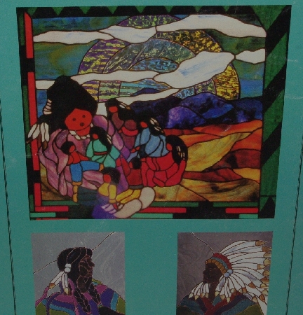 +MBA #3636-156   "1994 Southwest Expressions II Stained Glass Pattern Book By Gloria Fohr"