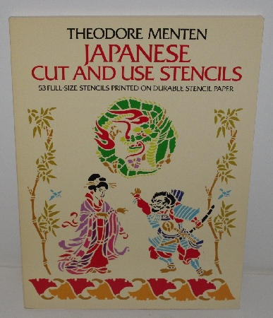 +MBA #3636-137   "1980 Japanese Cut & Use Stencil Book By Theodore Menten"