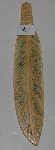+MBA #3737-B  "Large Hand Carved Bone Feather"