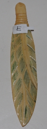 +MBA #3737-E  "Hand Carved Bone Feather"