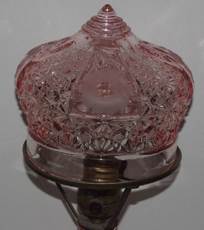 +MBA #3737-0085  "Vintage Press Pink Glass Lamp"