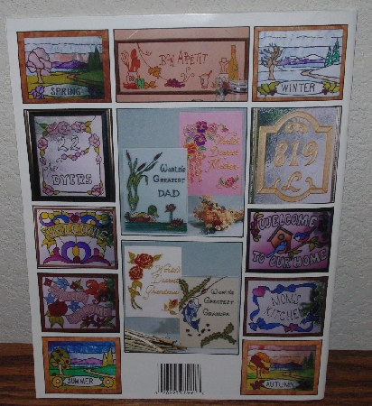 +MBA #3838-0181   "1994 Gallery Glass "Country Signs" Glass Painting Book #8991"