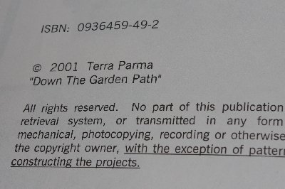 "SOLD"  MBA #3838-0068   "2001 Down The garden Path" By Terra Parma