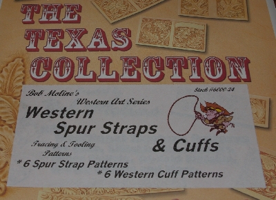 "SOLD"  MBA #3939-174   "Bob Moline's Western Art Series "The Texas Collection" Tracing & Tooling Patterns"
