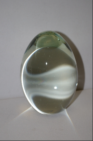 +MBA #9-096  Very Large Clear Rock Crystal Egg
