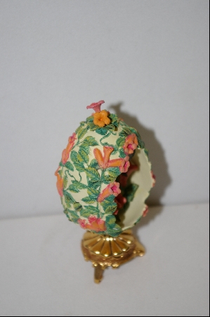+MBA #9-115  1990'S Franklin Mint Hummingbird Limited Edition Egg