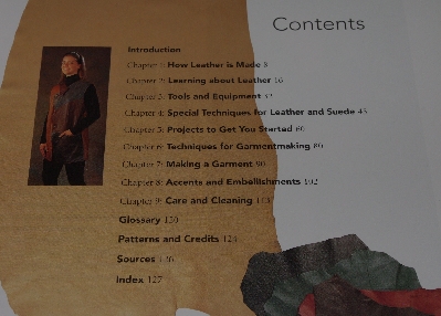 +MBA #3939-410   "1998 Sewing With Leather & Suede By Sandy Scrivano" Hard Cover With Jacket