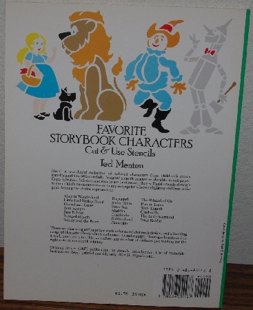 +MBA #3939-120   "1987 Favorite Storybook Characters Cut & Use Stencils" By Ted Menten