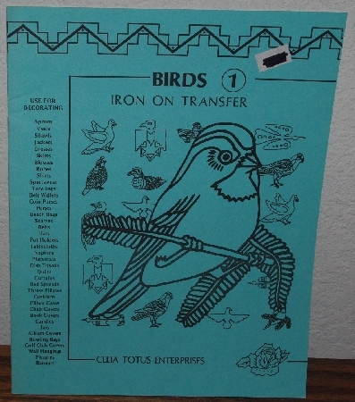 +MBA #3939-102  "1984 Birds 1 Iron Transfers By Celia Totus Enterprises"