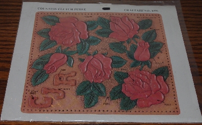 SOLD" MBA #3939-0092  "1987 Craftaid Countless Clutch Purse #6591 Leather Craft Template"