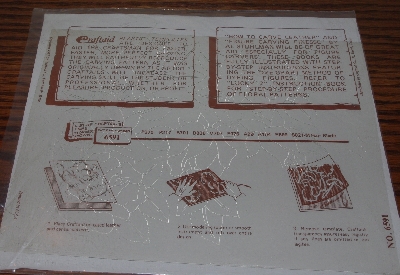 SOLD" MBA #3939-0092  "1987 Craftaid Countless Clutch Purse #6591 Leather Craft Template"