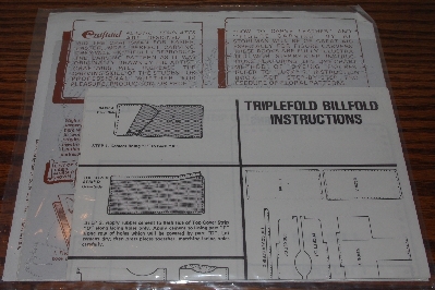 "SOLD"  MBA #3939-0094   "1977 Craftaid Triple Fold Leather Craft Template #6570"