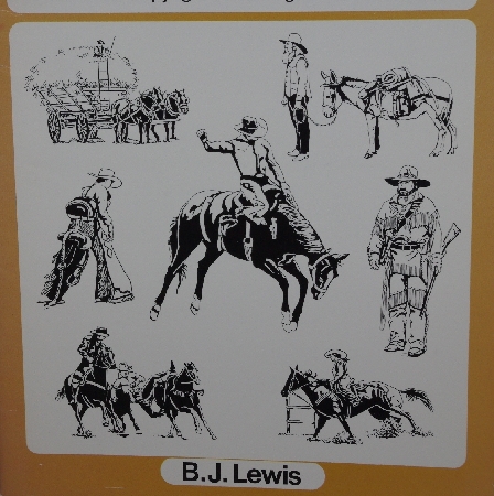 +MBA #3939-245   "1996 Ready To Use Cowboy & Western Illustrations" By B. J. Lweis
