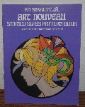 +MBA #3939-389   "1978 Ed Sibbett Jr. Art Nouveau Stained Glass Pattern Book" Paper Back