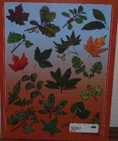 +SOLD"  +MBA #3939-385   "2003 Stained Glass Leaves" By Clara Burris