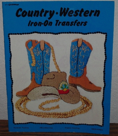 +MBA #3939-188  "1982 Country-Western Iron On Transfers By Craftways" Paper Back