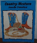 +MBA #3939-188  "1982 Country-Western Iron On Transfers By Craftways" Paper Back