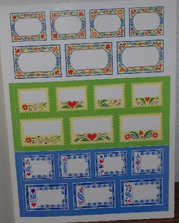 +MBA #3939-184   "1986 Decorative Herbs & Spices Stickers & Seals By Ed Sibbett Jr." Paper Back