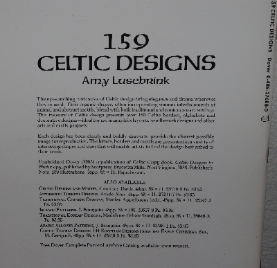 +MBA #3939-179   "1993 159 Celtic Designs By Amy Lusebrink" Paper Back