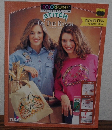 +MBA #3939-0056   "1995 Tulip Colorpoint Paint Stitching On The Ranch Project Book" By Kelli Dawn