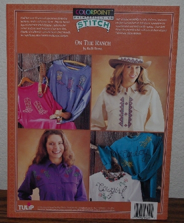 +MBA #3939-0056   "1995 Tulip Colorpoint Paint Stitching On The Ranch Project Book" By Kelli Dawn