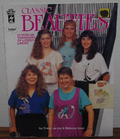 +MBA #3939-0050   "1990 Classic Beauties Iron On Transfers" By Shawn Jarvey & Rebecca Doerr