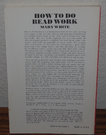 +MBA #4040-0090  "1972 How To Do Beadwork By Mary White" Paper Back