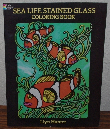 +MBA #4040-191   "1990 Sea Life Stained Glass Coloring Book" By Llyn Hunter