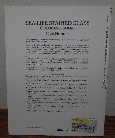 +MBA #4040-191   "1990 Sea Life Stained Glass Coloring Book" By Llyn Hunter