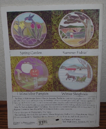 +MBA #4040-259    "2001 Patterns By Pat Daley  (8) Stained Glass Stepping Stones"