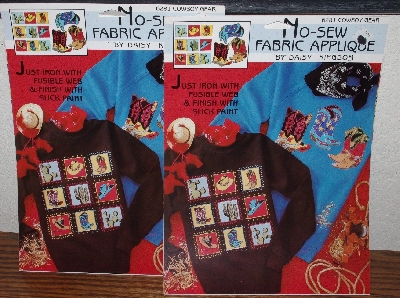 +MBA #4040-270   "1993 Daisy Kingdom No Sew Applique "Cowboy Gear" #6281