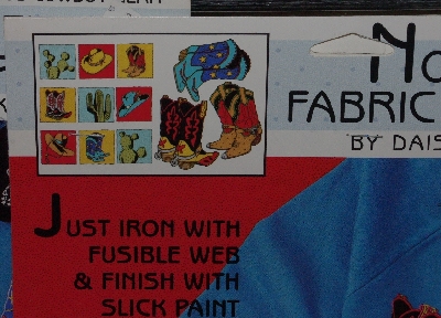 +MBA #4040-270   "1993 Daisy Kingdom No Sew Applique "Cowboy Gear" #6281