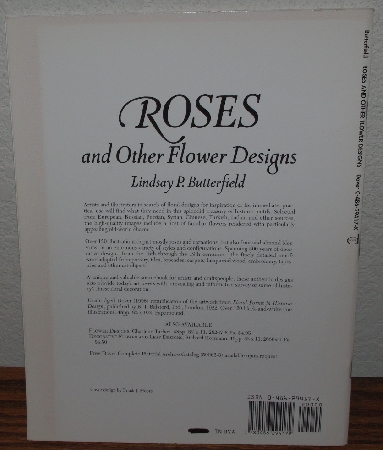 +MBA #4040-274   "1996 Roses & Other Flower Designs By Lindsay P. Butterfield" Paper Back