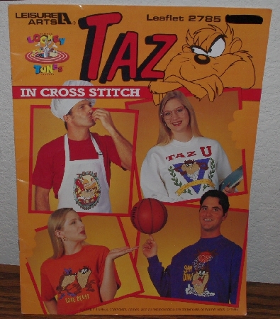+MBA #4040-287  "1995 Taz In Cross Stitch Leaflet #2785" Paper Back