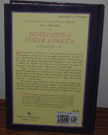 +MBA #4040-304  "1997 Gemstones Of North America Volume III By John Sinkankas" Hard Cover