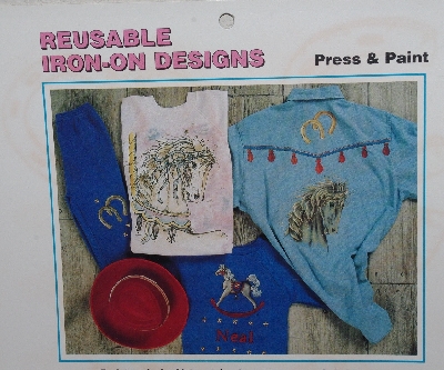 +MBA #4040-0014   "1990 Horses By Any Name #05010 Iron On Transfers" By Diana Prain