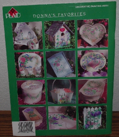 +MBA #4040-0059   "1996 Plaid One Stroke Donna"s Favorites By Donna Dewberry" Decorative Painting Book #9251