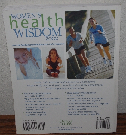 +MBA #4040-0061  "2002 Women's Health Wisdom 2002" Paper Back