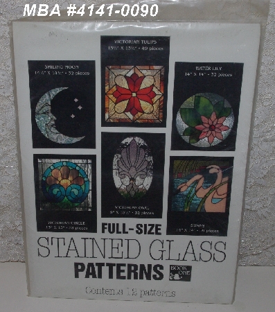 +MBA #4141-0090  "1995 Full Size Stained Glass Patterns By Sunlight Studio"