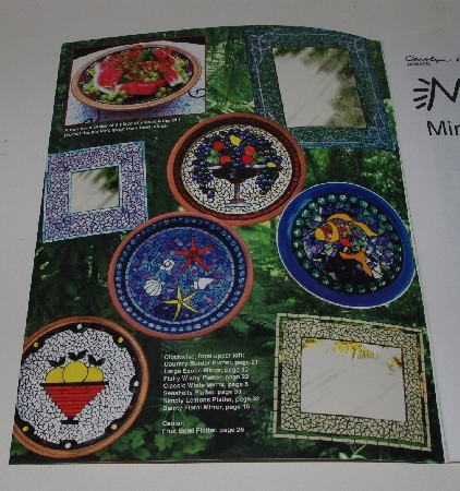 +MBA #4141-0083  "1999 Carolyn Kyle  Mosaic Mirrors, Platters & More By Christine Stewart" Stained Glass Project Book