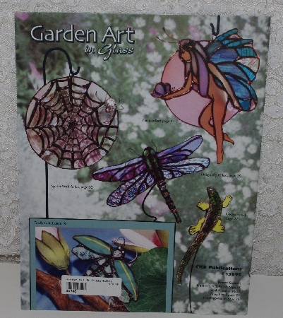 +MBA #4141-0066  "2001 Garden Art In Glass By Leslie Gibbs" Stained Glass Project Book