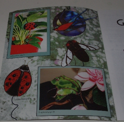 +MBA #4141-0066  "2001 Garden Art In Glass By Leslie Gibbs" Stained Glass Project Book
