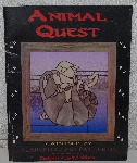 +MBA #4141-0013   "1999 Animal Quest "Cats In Play" Stained Glass Pattern Book" Designer Laurel Nelson